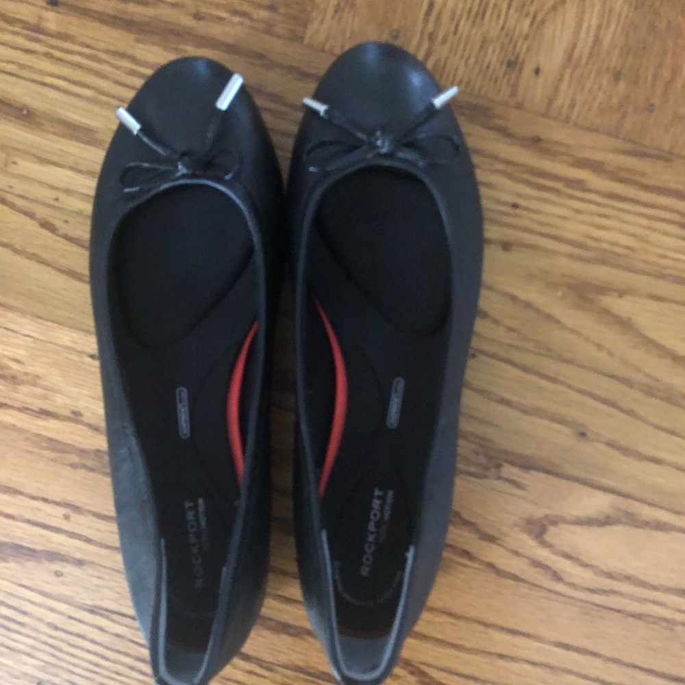 Rockport black flats